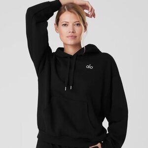 Alo Yoga Black Accolade Hoodie Size Small